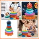 thumbnail image 2 of 1 juego de interesantes anillos apilables, encantadores juguetes de anillos apilables, anillos apilables de colores para niños pequeños, 2 of 8
