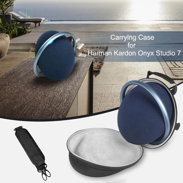 Bolsa De Transporte De Viaje Estuche De Transporte Para Altavoz Inalámbrico Harman Kardon Onyx Studio 7 (Negro)