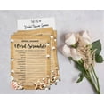 thumbnail image 5 of Inkdotpot Scramble Bridal Shower Game Cards Beach Party Wedding Supplies 50-Pack Wedding Word, 5 of 8