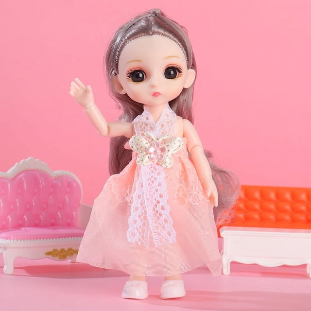 Muñeca Princesa Conjunto Muñeca Niñas Juguete Vestir Muñeca Ajustable