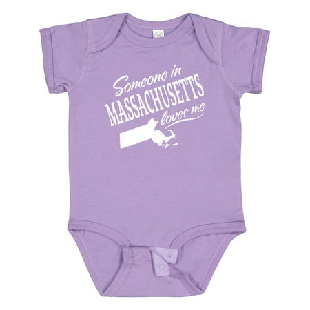 

Inktastic Someone in Massachusetts Loves Me Gift Baby Boy or Baby Girl Bodysuit
