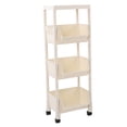 thumbnail image 1 of Large Capacity Rolling Storage Organizer with Lockable Wheels, Multipurpose Utility Cart, 1 of 8