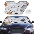 thumbnail image 2 of Kdxio Cartoon Planets Print Windshield Sun Shade,UV Rays and Sun Heat Protection,Sunshade for Car Windshield,Car Shade Front Windshield - Small, 2 of 6