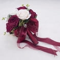 thumbnail image 4 of Wedding Rose Boutonniere with Pins for Groom Groomsman(B 07), 4 of 4