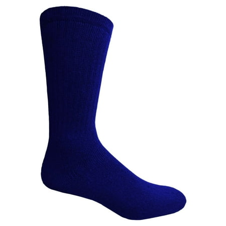 

Kids Wholesale Winter Unisex Cotton Crew Socks - Navy Crew Socks For Kids - 6-8 - 12 Pack