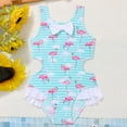 thumbnail image 2 of BOBOGOJP Girls Swimsuits Unicorn Bathing Suits Toddler Kids One Piece Swimwear Blue for Size 9-10 Years, 2 of 5