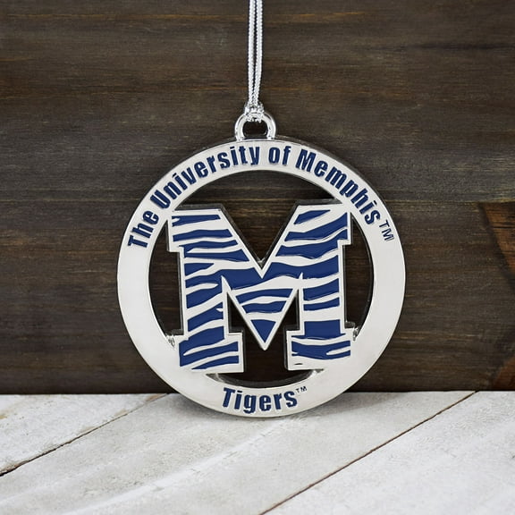 Fan Frenzy Gifts Memphis Tigers Officially Licensed Silver Ornament