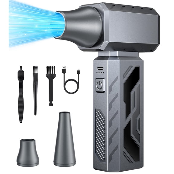 Cordless Air Duster - 130,000RPM Rechargeable Blower with Brushless Motor & Type-C Fast Charging for PC, Keyboard &t Home