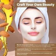Sweet Almond Oil 2 oz Cold Pressed Carrier 100% Pure Natural For Skin, Body, Face, and Hair Growth Moisturizer. Great For Creams, Lotions, Lip balm and Soap Making
