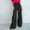001 Black, variant on Women High Waist Straight Suit Pants Casual Work Office Business Loose Wide Leg Trousers With Pockets