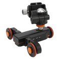 thumbnail image 3 of Motorized Camera Video Dolly  L4X Electric Autodolly Track Slider Rechargeable 3 Speed  3 Wheels  Camera Video Auto Dolly With Ball Head For Camera Black, 3 of 8