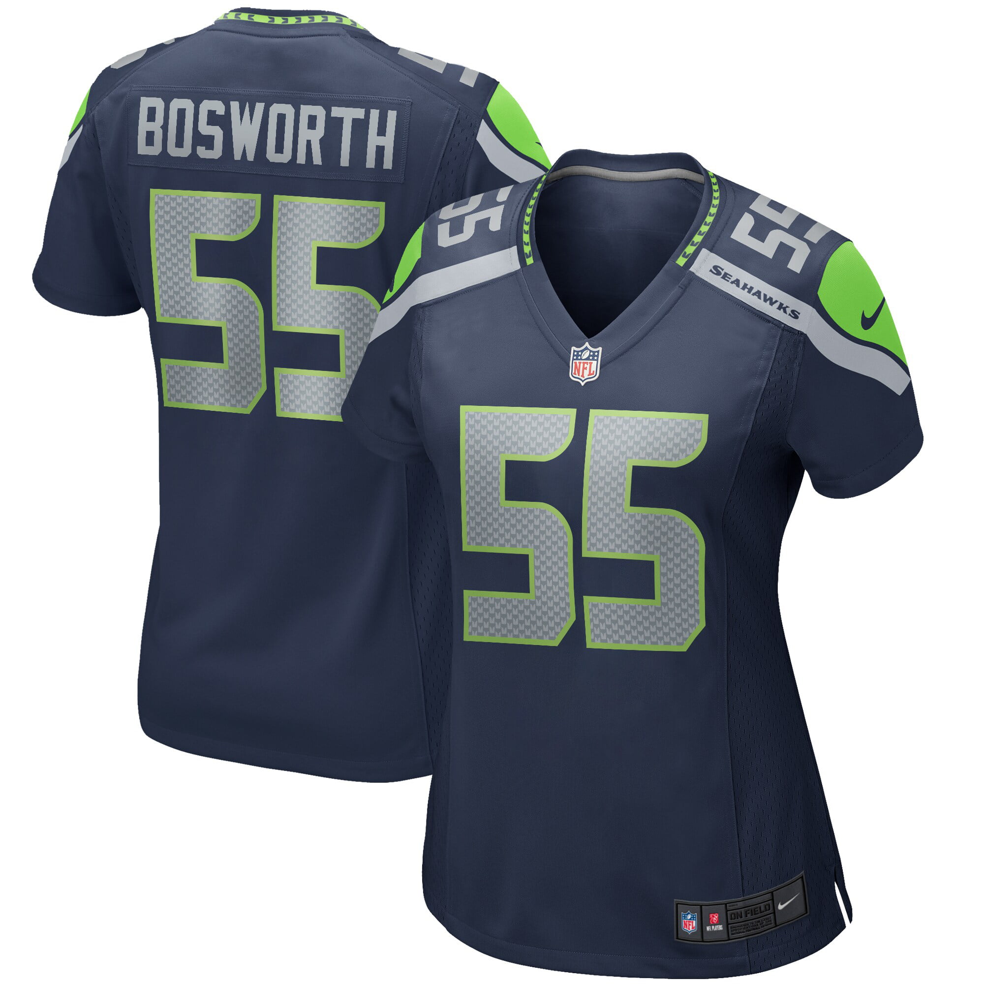 Brian Bosworth Seattle Seahawks Nike Women's Game Retired Player Jersey - College Navy - Walmart.com