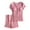 Pink, variant on Hauaitttt Women Pajama Sets Soft Comfortable Nursing Sleepwear Maternity Pajama Set for Breastfeeding Moms Postpartum Loungewear with Built In Bra Mahogany Sleepwear Button Pajamas for Women Pajama