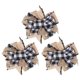 thumbnail image 1 of KAKOWELY 3 piezas de lazos a cuadros blancos y negros para decoración navideña, para envolver regalos de fiesta, 1 of 4