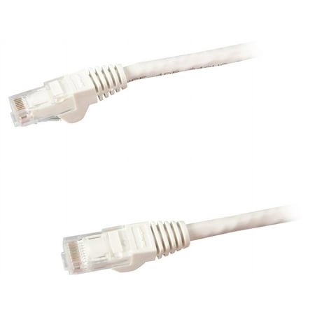 UPC: 0065030869577 | StarTech N6PATCH2WH StarTech.com Cat6 Patch Cable – 2 ft – White Ethernet Cable – Snagless RJ45 Cable – Ethernet Cord – Cat 6 Cable – 2ft
