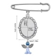 thumbnail image 5 of Memory Boutonniere Bouquet Photo Charm Pin for Bridal Bouquet Something Blue, 5 of 12
