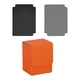 thumbnail image 3 of Estuche grande de cuero sintético para guardar barajas de cartas coleccionables. Naranja, 3 of 9