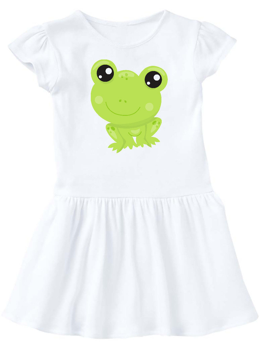 Cute Little Frog, Kawaii Frog, Green Frog Infant Dress