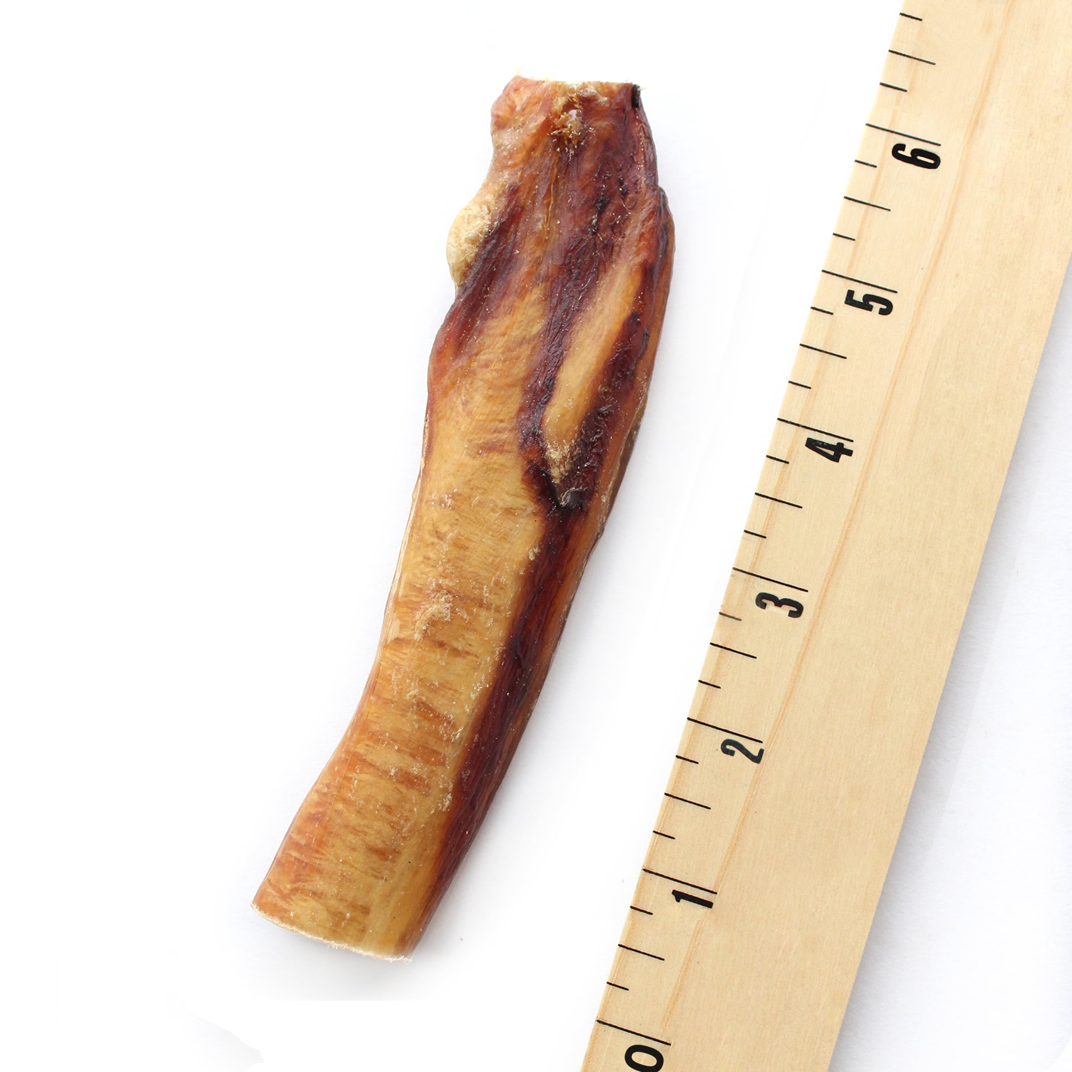 Supercan Bully Sticks for Large Dogs, 6-inch Mega Monster Bully Sticks [5-Pack] Thick Bully Sticks for Ferocious Chewers - Long Lasting Dental Treats - Non-GMOs 100% Natural Beef Sticks for Dogs