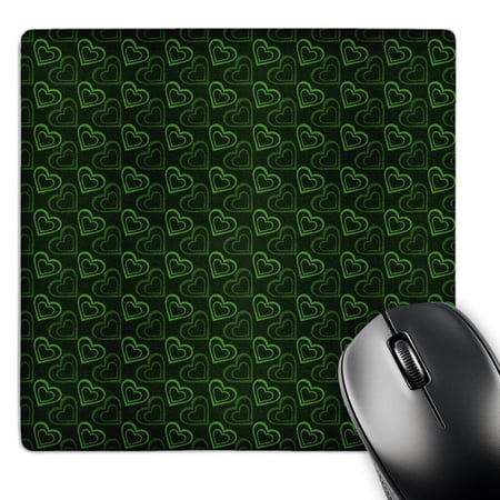 3dRose  Dark and Bright Green Double Hearts Pattern  MousePad price history on PriceWatchPro