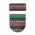 thumbnail image 5 of HELLHERO Snowflake Striped Pattern Elastic Bottom Polyester Fabric Toilet Lid Cover, Stretchy Fabric Non-Slip Toilet Seat Cover Replacement, 5 of 8