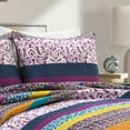 thumbnail image 4 of Boho Stripe 3 Piece Quilt Set by Lush Decor, 4 of 11