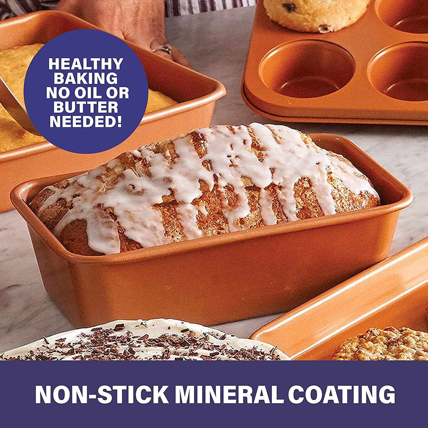 Loaf Pan, Ceramic Non-Stick & Non-Toxic