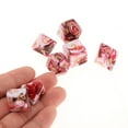 thumbnail image 4 of Jeux de Société Polyédriques dés Double Couleurs Jeux de Famille pour Dnd Rpg Mtg Blanc Rouge, 4 of 6