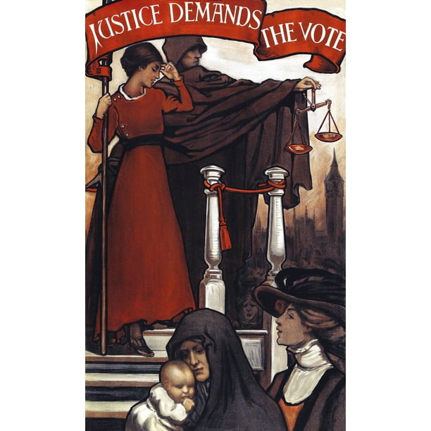 Spectacular English Suffrage printed by Weiners of Acton