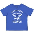 thumbnail image 3 of Inktastic Handpicked for Earth By My Auntie in Heaven with Angel Wings Boys or Girls Baby T-Shirt, 3 of 5