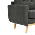thumbnail image 4 of 67.7" Wide Mid-Century Modern Upholstered Tufted Loveseat Sofa With Wooden Legs, 4 of 8