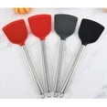thumbnail image 3 of KEINXS Silicone Turner Stainless Steel Handle Spatula Heat Proof Cooking Spatula Kitchen Turner with Metal Handle Scraper Shovel, 3 of 5