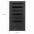 thumbnail image 4 of 6-Slot Wall Mounted Metal Dry Erase Marker & Eraser Vertical Storage, Black, 4 of 4