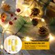 thumbnail image 4 of leyfeng Cadena de luces LED de Navidad con pilas 6,6 pies 20 LED luz blanca cálida árbol de Navidad decorativo, 4 of 8