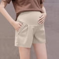 thumbnail image 5 of pstuiky Maternity Shorts Athletic Plus Size High Waist Stretch Adjustable Support Comfortable Lounge Wear Pregnancy Plus Size Maternity Shorts, 5 of 9