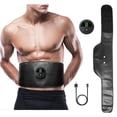 thumbnail image 1 of Estimulador de abdominales , equipo de entrenamiento, cinturón de tonificación abdominal portátil para oficina en hogar, de abdominales, Negro Soledad Cinturón de tonificación abdominal, 1 of 10
