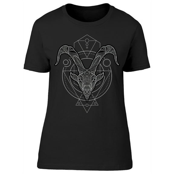 Zodiac Capricorn Geometric T-Shirt Women -Image by Shutterstock, Female XX-Large