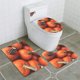 thumbnail image 1 of ABPHQTO Calabazas de otoño Juego de alfombras de baño de 3 piezas Alfombra de baño Alfombra de contorno y tapa de inodoro, 1 of 2