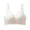 Beige, variant on BAOQIN Comfortable Bras for Women Lifting Bras Wireless Bra with V-Neck Solid Color Push Up Supportive Bras Lift Up Full Coverage