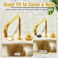 thumbnail image 5 of BlinkLLX 2 Inch Kitchen Sink Hole Cover Faucet Hole Cover Stainless Steel Kitchen Sink Tap Hole Plate Stopper Cover Blanking Metal Plug (Brushed Gold), 5 of 14