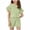 Green, variant on yardsong Girls 2 Piece Outfit Ruffle Sleeve Crew Neck Tee Shirts Shorts Sets Basic Summer Cute Tracksuits for Kid Toddler Girl Black,8-9Years