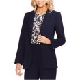 thumbnail image 2 of Vince Camuto Womens Parisian Crepe Blazer Jacket, Blue, 0, 2 of 2