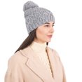 thumbnail image 4 of SAOL 100% Merino Wool Women's Knit Pom Pom Hat Cap Made in Ireland, 4 of 4