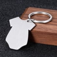 thumbnail image 3 of LLavero de acero inoxidable para hombre y mujer, llaveros con logotipo personalizado, nombre de bebé, venta al por mayor, 10 unidades por lote, 3 of 4