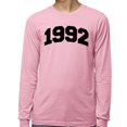 thumbnail image 2 of 1992 College Style Long Sleeve Shirt Unisex Small Pink, 2 of 5