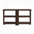 thumbnail image 3 of The Walnut Sofa Table with 2 Shelves - Classic Rectangular Design for Ample Storage, 3 of 5