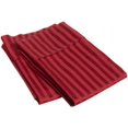 thumbnail image 1 of 400 Thread Count Egyptian Cotton Standard Pillowcase Set Stripe  Burgundy, 1 of 1