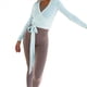 thumbnail image 4 of Top de Ballet Cruzado de Larga con Lazo Frontal para Mujer, Ideal para Entrenamiento, Pilates, Yoga y Salidas Lago Azul M, 4 of 10