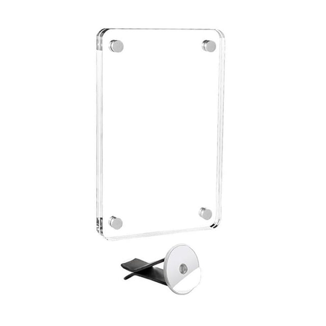 Car Picture Acrylic Magnetic Personalized Photo Car Picture Frame Cars Holders Clip Accessories Pi Photo Visor
