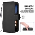 thumbnail image 4 of Mobile Phone Cover Pixel 3axl 3 Card Slots Bag Leather Protective Cover with Magnetic Closure Black, 4 of 7